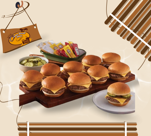 Slider burger platter with cheese from Cracker Barrel 2025