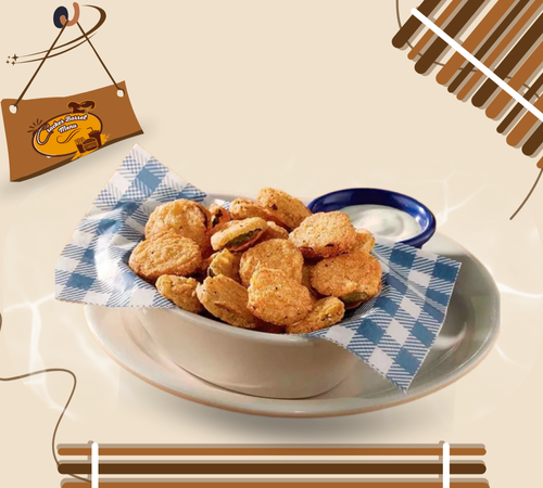 Southern-style crispy country fried pickles appetizer