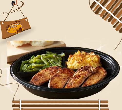 Healthy grilled chicken meal 