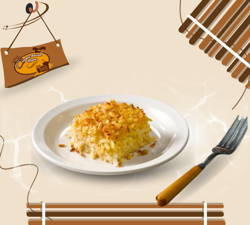 Cheesy hashbrown casserole baked 