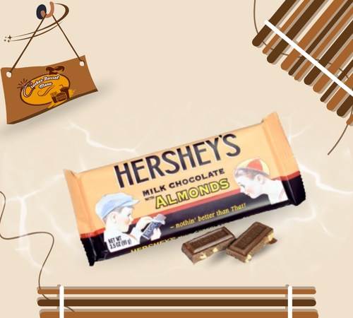 Chocolate almond bar from Cracker Barrel sweet selections