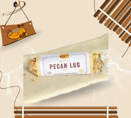 Mini pecan log is famous in Cracker Barrel’s dessert and candy section