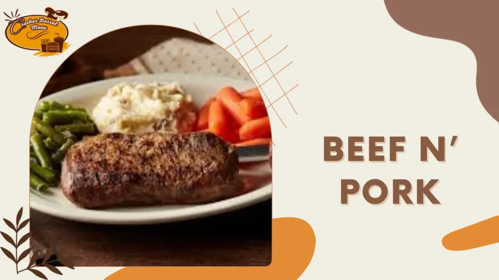 Meatloaf and pork entrees for lunch