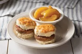 Buttery biscuits fresh from the oven with breakfast-Cracker Barrel sides