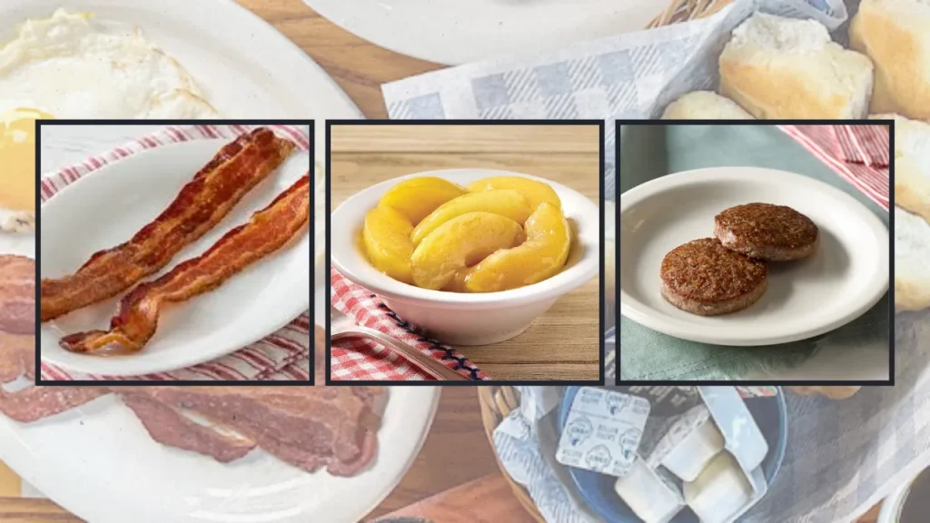 Southern-style breakfast sides on a rustic plate at Cracker Barrel