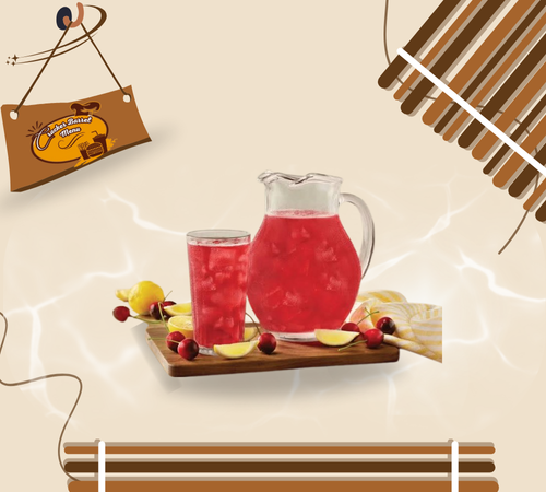 Large cherry drink option in menu