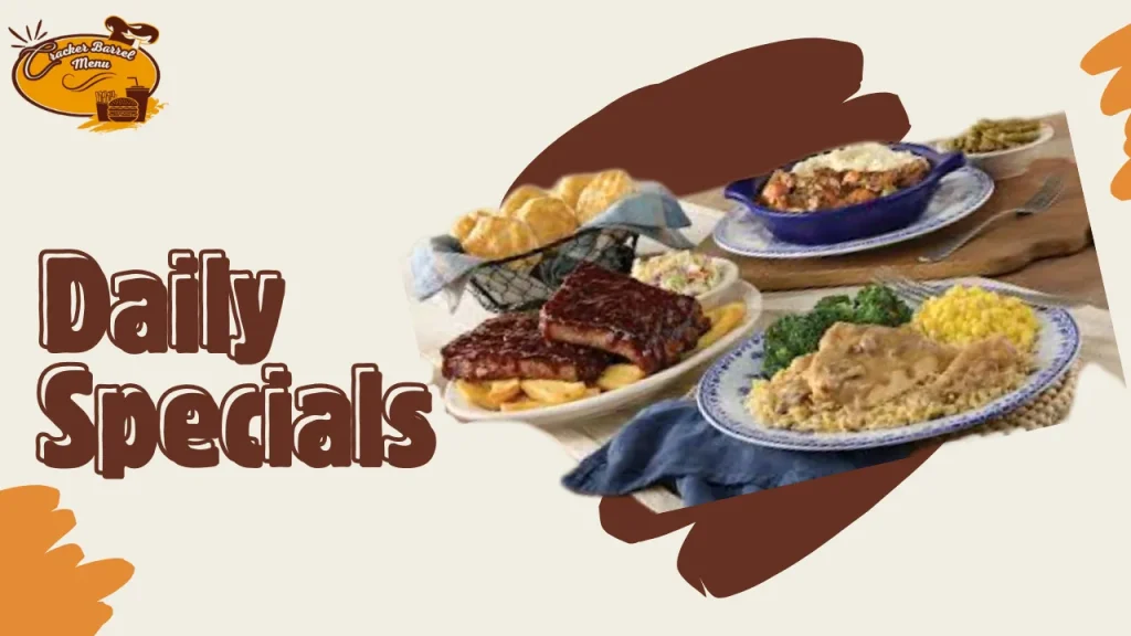Southern-style daily dinner specials available all week