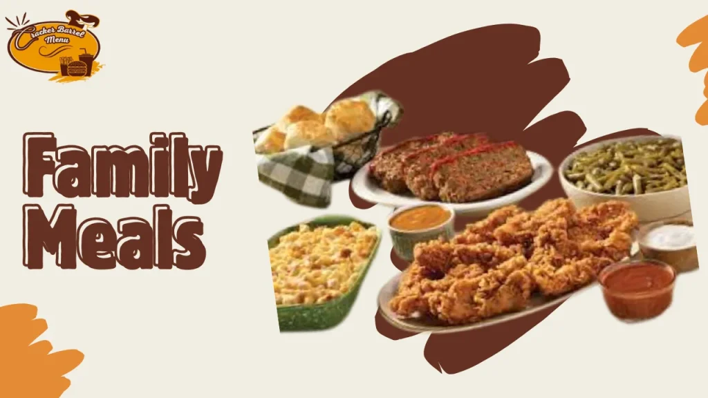 Southern-style Cracker Barrel family dinner meals perfect for sharing, complete with classic dishes
