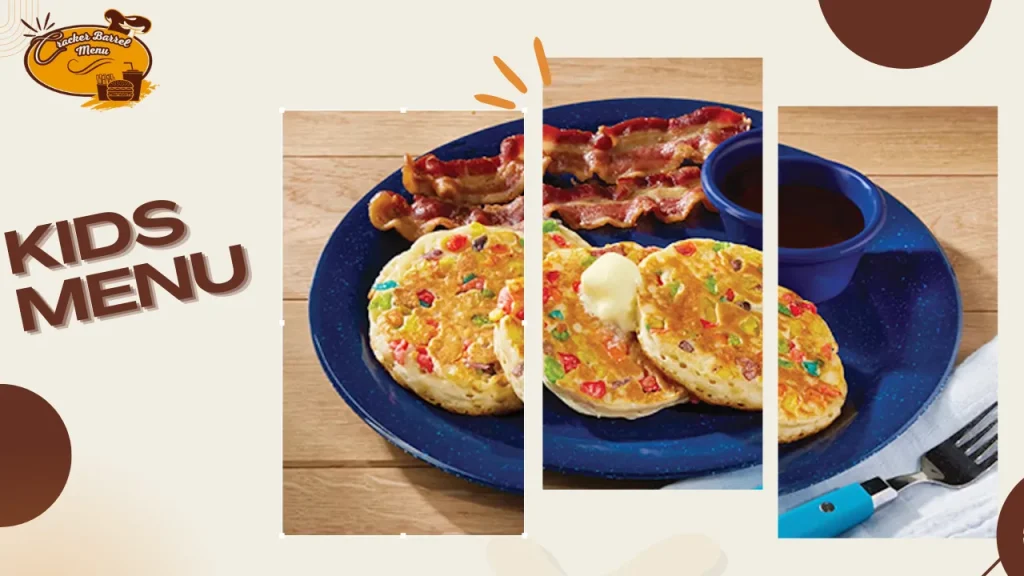 2025 Cracker Barrel USA kids menu plate for children under 12