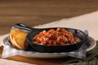 Southern-style shrimp n’ grits breakfast with a smoky twist