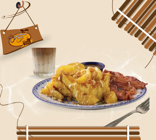 Signature French Toast with apples 