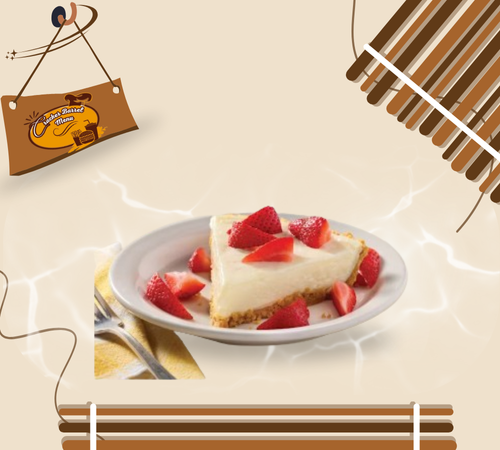 Chilled strawberry pie slice from Cracker Barrel