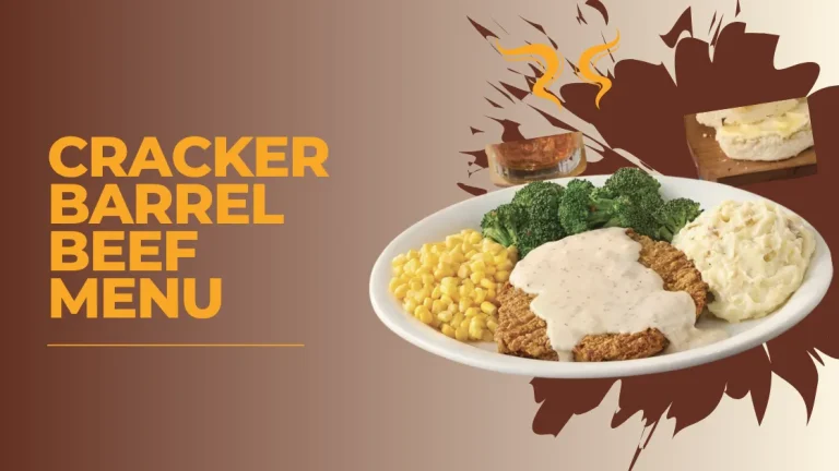 Beef Menu at Cracker Barrel 2025 with prices