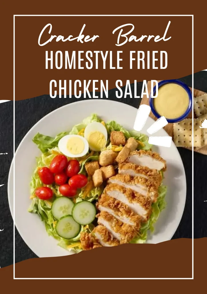 Crispy fried chicken salad bowl with toppings