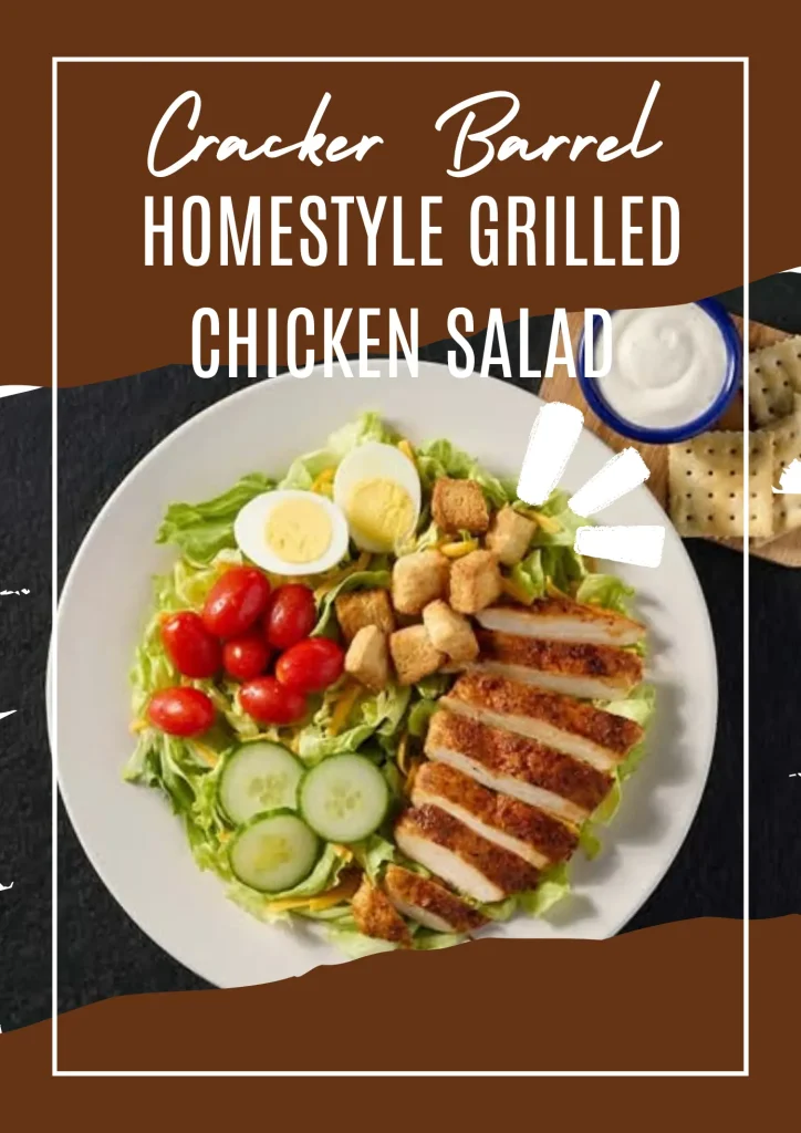 Grilled chicken salad with veggies and cheese