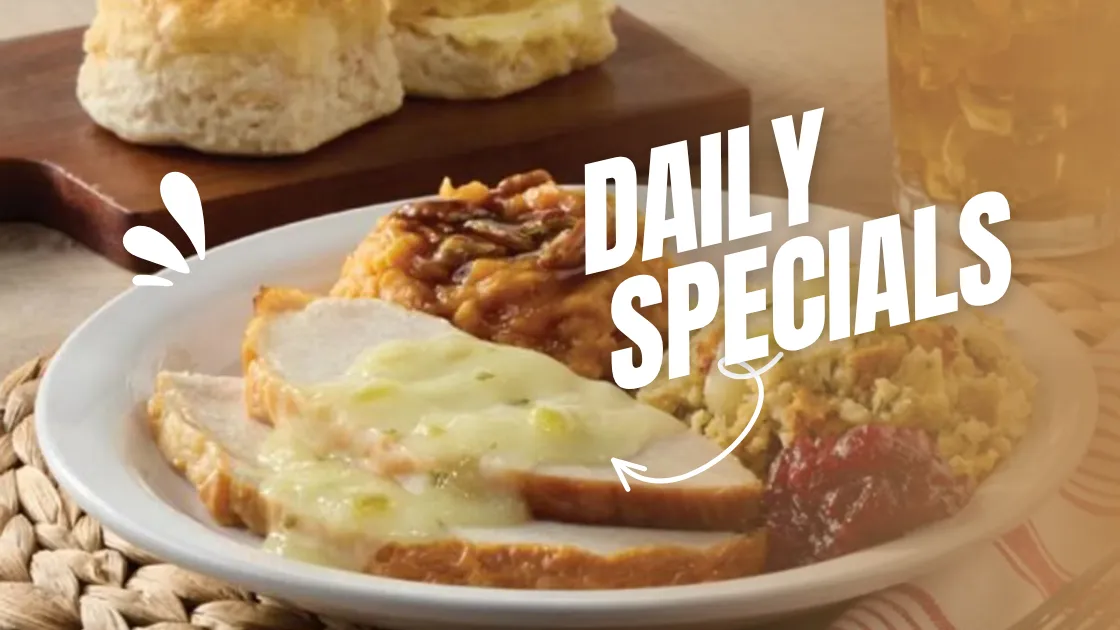Cracker Barrel daily specials menu 2025