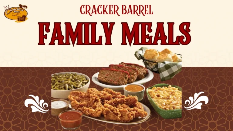 Family Menu at Cracker Barrel 2025 (USD)