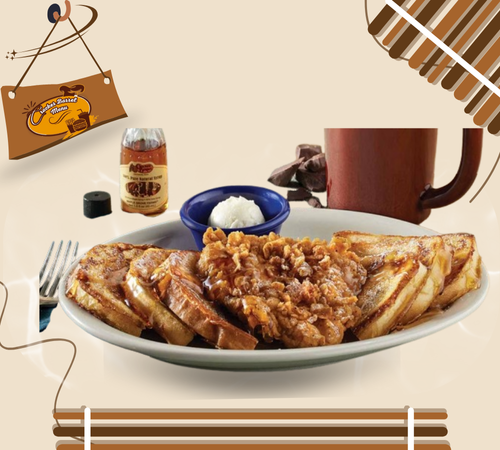 Chicken and sweet French toast breakfast combo