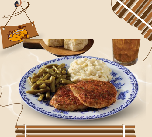 Healthy grilled chicken entrée from Cracker Barrel