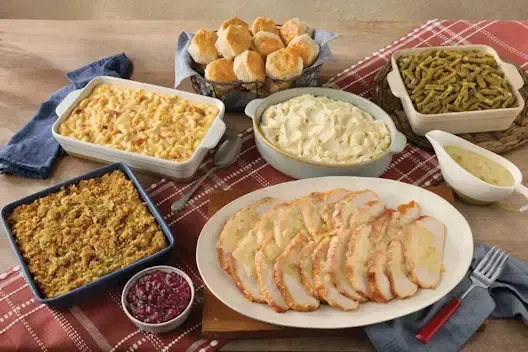 Traditional Cracker Barrel'S turkey meal with cornbread dressing
